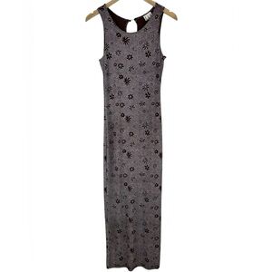 Cle Paris Vintage Maxi Dress in Brown